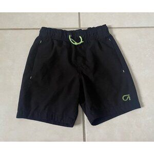 Gap Kids Quick Dry Lined Shorts Pool to Play Black Sz XS 4/5 Boys Hybrid Swim